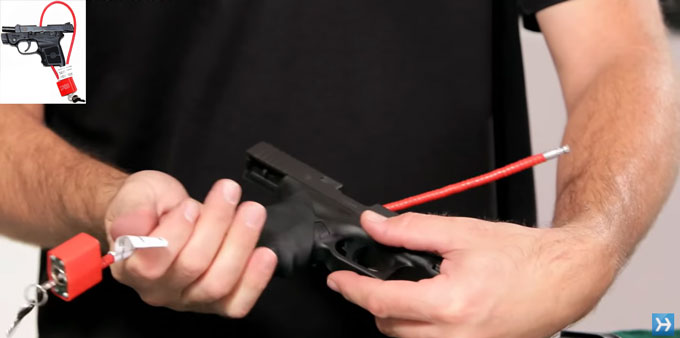 How A Gun safety lock works