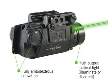 Viridian X5L Green Laser Sight and Tac Light
